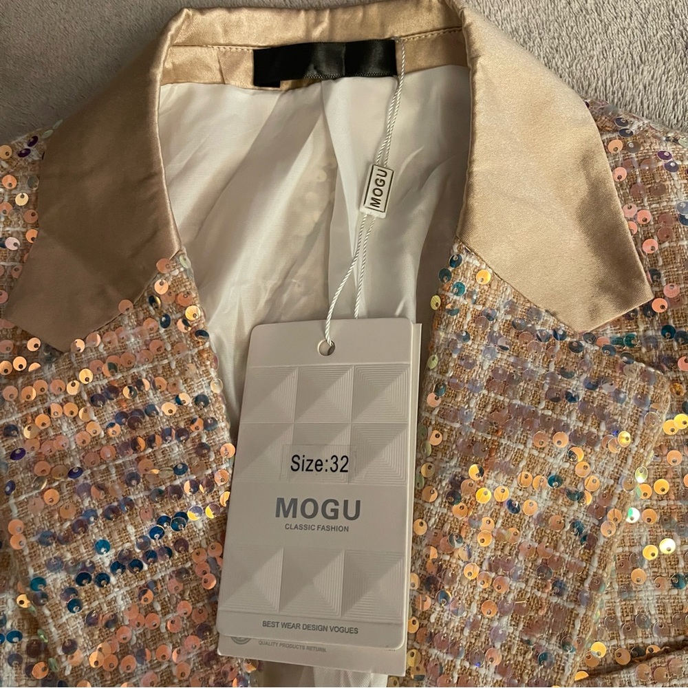 Men's Multicolor Sequin Blazer - Picture 11 of 13